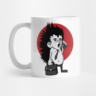 angry hedgehog manager Mug